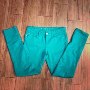 Girls Size 16 Celebrity Pink Turquoise Jeggings 16